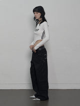 BOATNECK BUTTON TOP WHITE