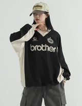 Sporty V-neck Windbreak Pullover