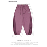 ピグメントカッディドバルーンスウェットパンツ_レディッシュパープル