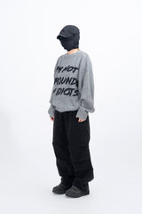 I'm Not Hairy Lettering Knit