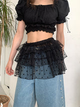 STAR CANCAN LAYERED SKIRT (2C)