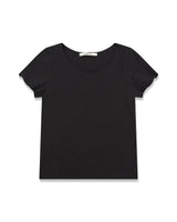 Lettuce Hem Short Sleeve Tee - Charcoal