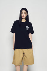 25SS ミックスタイプグラフィックスショートスリーブTシャツ ブラック