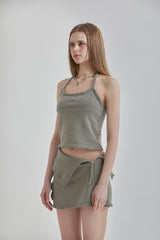 RIBBED SLEEVELESS TOP