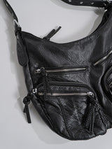 Vintage Pocket Leather Shoulder Bag