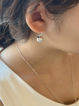 Silver bell earring (silver)