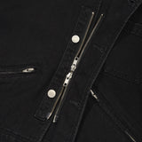 CORDUROY COLLAR WORK JACKET [BLACK]