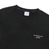 25SS エンボロゴワッフルショートスリーブTシャツ ブラック