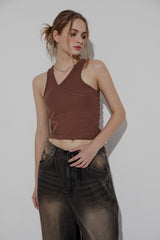 DOUBLE SLEEVELESS TOP