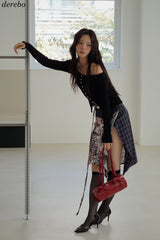 Red Bow Round Shoulder Bag