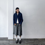 Crinkled Textured Long-Sleeve Shirt
