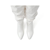 Slouchy String Boots Heel(White)