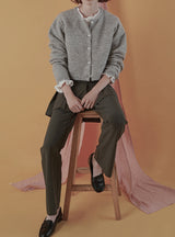 Merin alpaca cardigan_gray