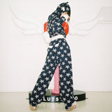 Angel of Star Wing Track Pants - NAVY