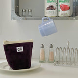 classic pouch_corduroy deeppurple