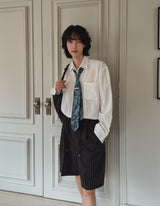 Nation seersucker overfit shirt