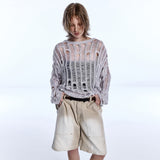 SIN MESH SWEATER_BEIGE