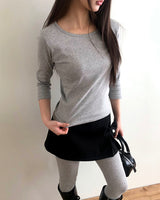 キーパーUネックベーシック 3/4 スリーブTシャツ