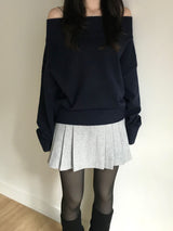 Katie Off-Shoulder Knitwear (3 colors)
