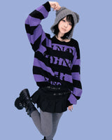 stripe punk box knit (2color)