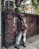 Aqua vintage washed denim pants