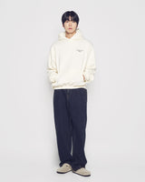 25FW BASIC LOGO NAPPING HOODIE CREAM