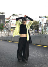 STRUCTURE ワイドスラックスパンツ