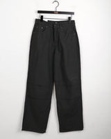 メルキットカットピンタックワイドコットンパンツ