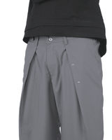 Balloon Pleated Trousers - Charcoal