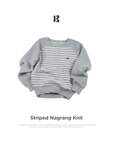 [ORIGINAL] onel stripe raglan knit