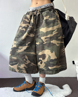 CARPENTER💚MILITARY CAMOUFLAGE BERMUDA 🩶🤍💚🤎3COLOR