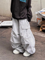 denim button cargo pants