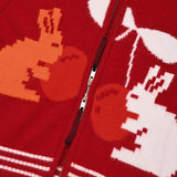 ウィッティーバニーフーディーカーディガン [RED]