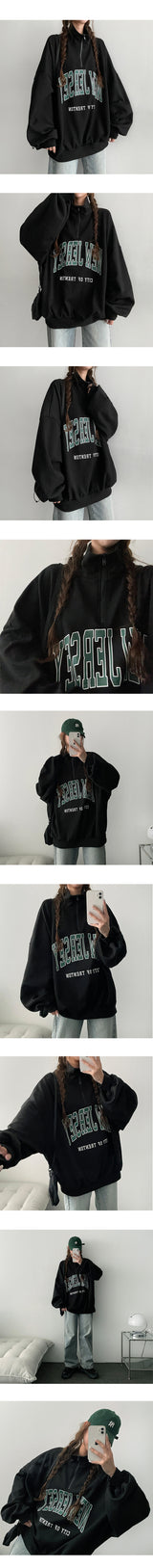 Newzie Semi-Zipup Sweatshirt (3 colors)