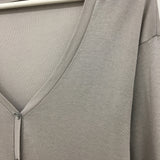 Bone Silk V Cardigan (2color)
