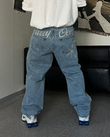 PD Handle Embroidered Denim Pants (3C)