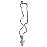ZiRCONiUM CROSS ROPE CHAiN NECKLACE #111