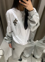 Reho Cross Patch Sweat Pants