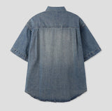 ジェーンダメージハーフデニムシャツ