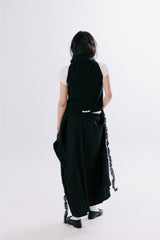  Lace wrap skirt [BLACK]