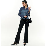 Multicolour Embroidery Velvet Mini Bag _ BLACK