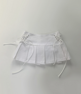 janenne low-waist corset skirt (white)