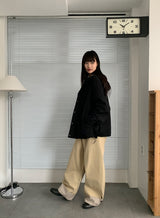 [unisex] Caranne Color Matching Hood Bomber Jacket