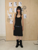 PLEATS MIDI ONE-PIECE (BLACK)