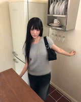 Pue Mohair Cap-Sleeve Knit