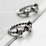 SVR-612 NTB Reloadable Silver Sliver925 Antique Silver Wire Ring Ring