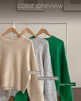 Wool round knit