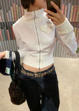 TOUCH KNIT ZIP-UP