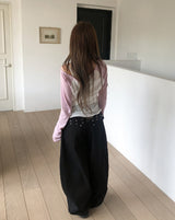 Porty Studded Belted Balloon Pants
