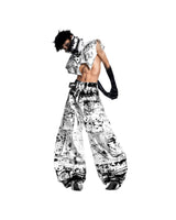 TAINTED DENIM PANTS